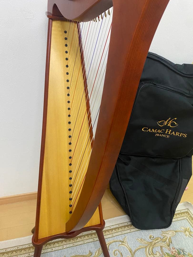 CAMAC カマック27弦 バルディックハープ マホガニー色
