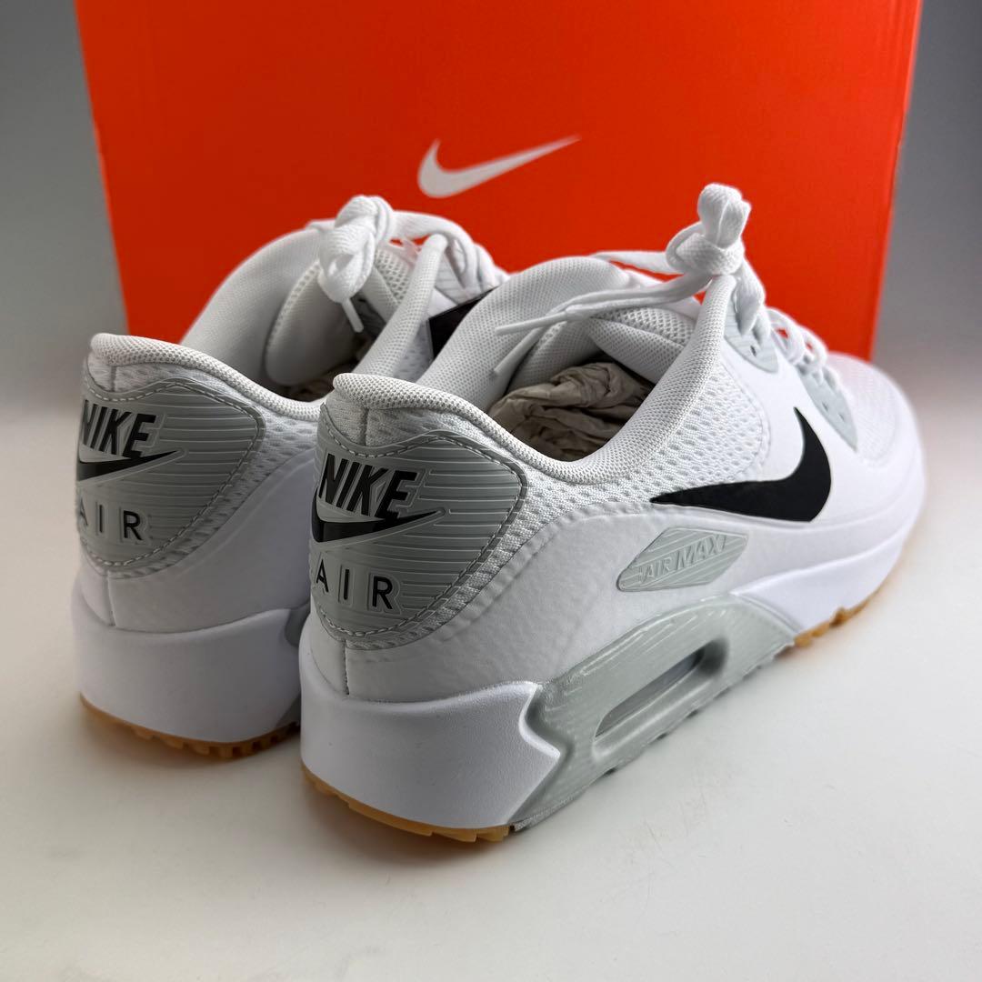 27.5cm ナイキ エアマックス90 G \"ホワイト/ブラック\"ゴルフシューズ