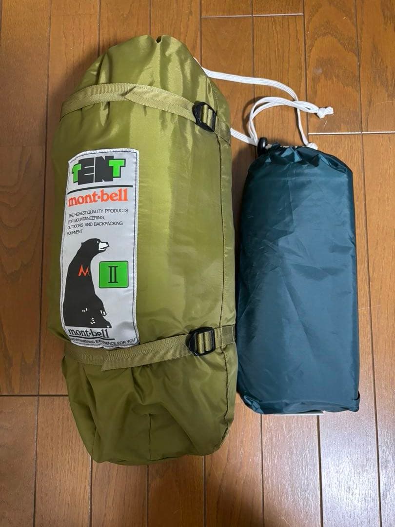 モンベル ムーンライトテント2 旧型　グリーン　新品グランドシート付き