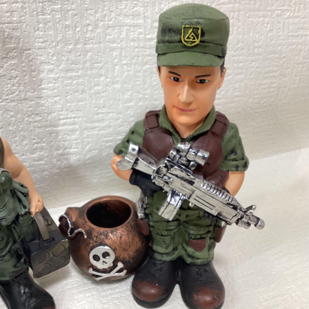 ミリタリーキャラクター フィギュアセット　貯金箱　5体