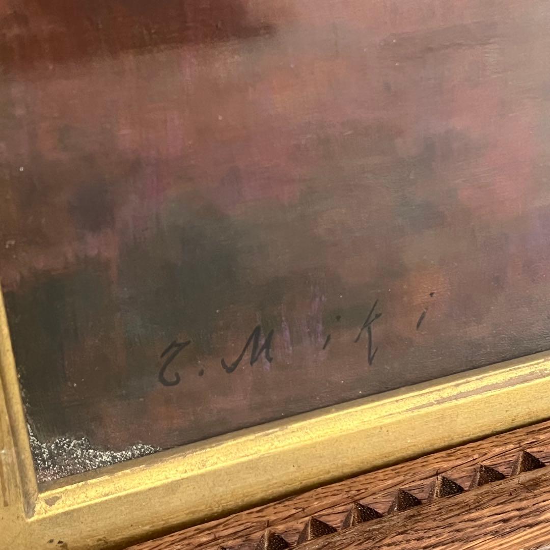 Miki 静物画 柿 インテリア 絵画 油絵