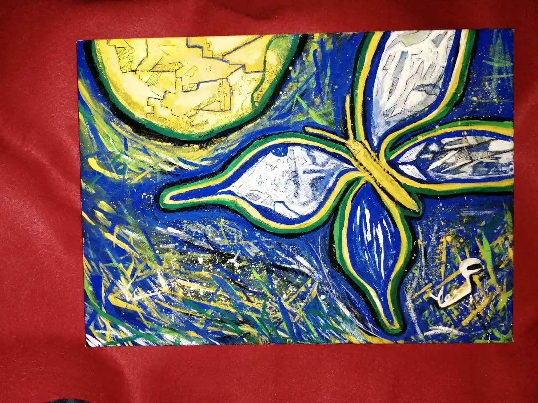 タイトル【夢旅蝶々】絵画