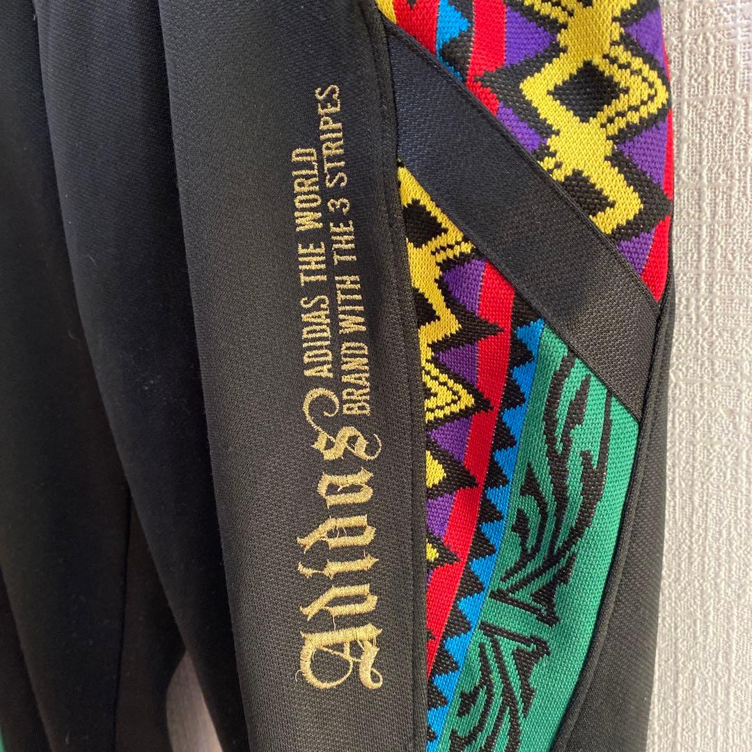 極稀少！ ヴィンテージ 総柄 adidas ／トラックパンツ デサント ジャージ