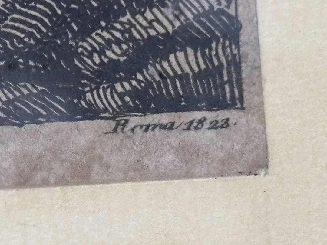 ローマのコロッセオ 額装済み1823年ピラネージ画廊