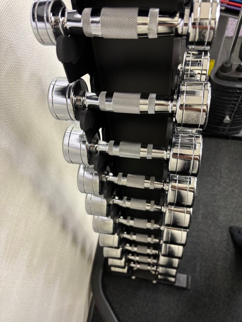 ダンベル　1〜10kg ペア　ダンベルラックセット