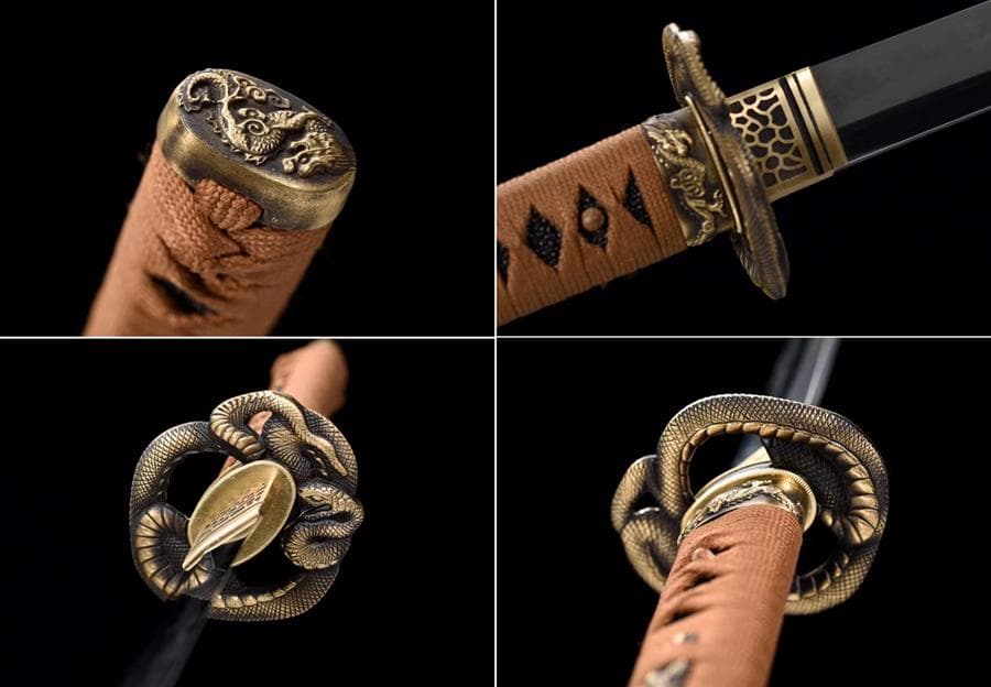 炎紋まむし斬り 日本刀 模造刀 居合刀 武士道 武蔵 鑑賞用 手鍛造打