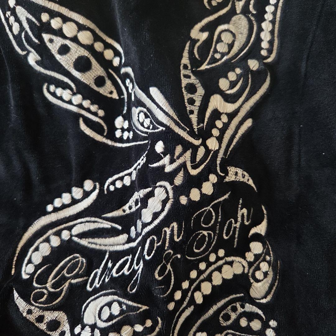 GD&TOP 公式ベロアパーカー黒BIGBANG ジヨンG-DRAGONスエット