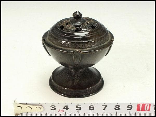 茶道具 唐物 古銅 蓋置(K-A825)