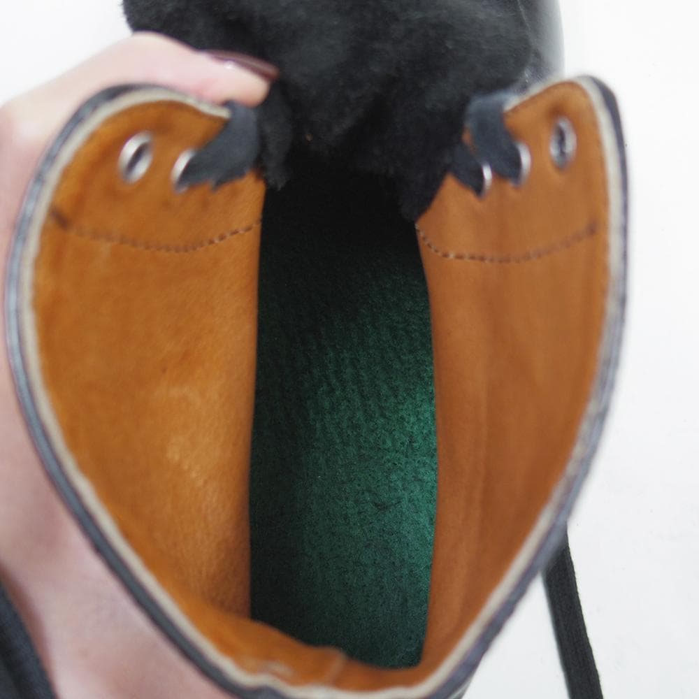 24.5cm　カナダ　ポリスブーツ　ミリタリー　ブラック　P4135