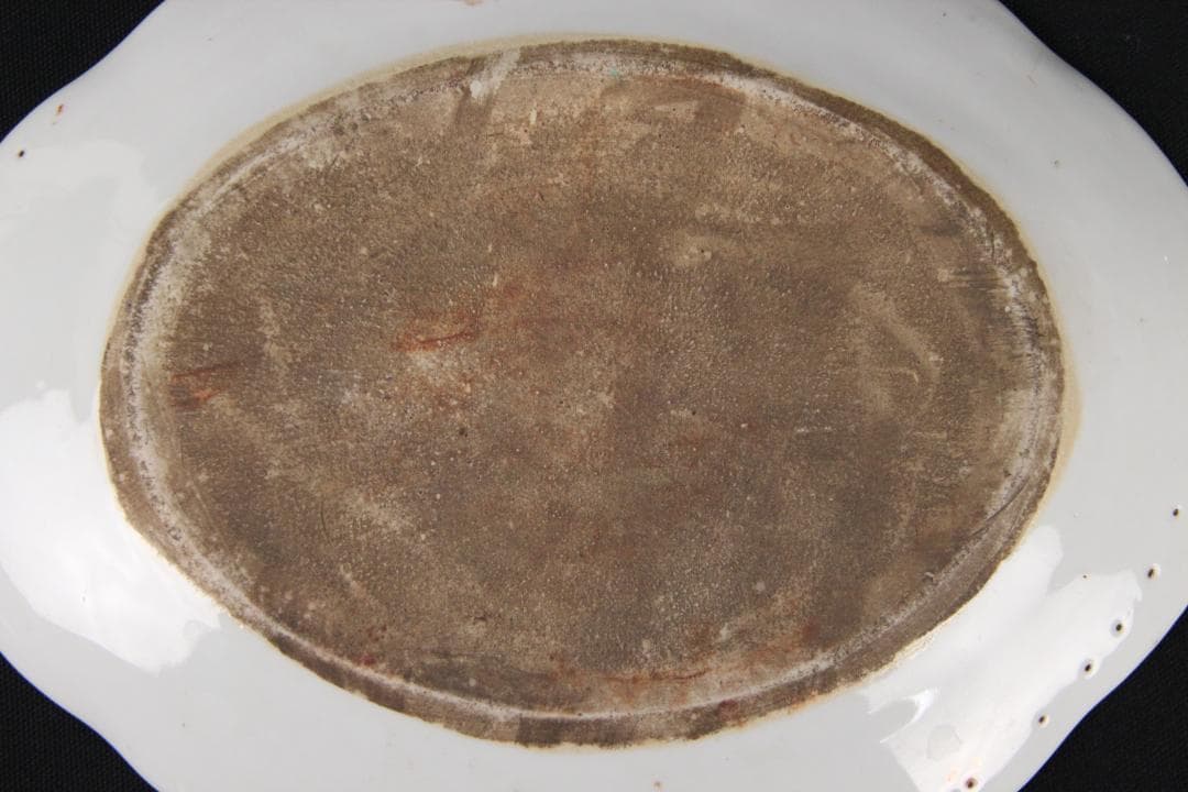 中国　粉彩錦江秋色図　牡丹水鳥文皿　畢伯濤作款　清　民国期　景徳鎮窯　Eo5-5