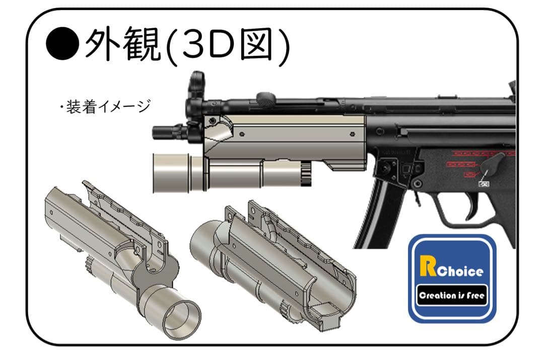 東京マルイ　次世代MP5 ライトハンドガード