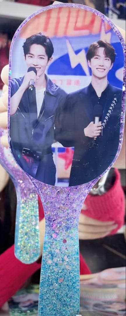 王一博 肖戦 超大レジンエアークッション付きヘアブラシ　4点セット❣️確認用105