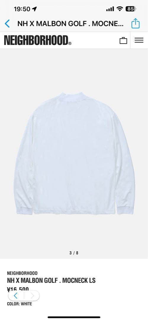 NEIGHBORHOOD×MALBON GOLF MOCKNECK LS 新品M