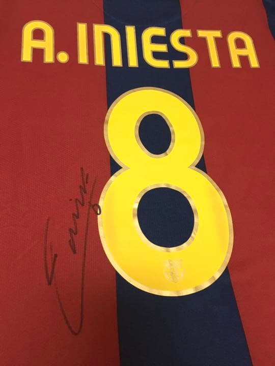 イニエスタ 直筆サイン バルセロナ ヴィッセル神戸 スペイン サイン