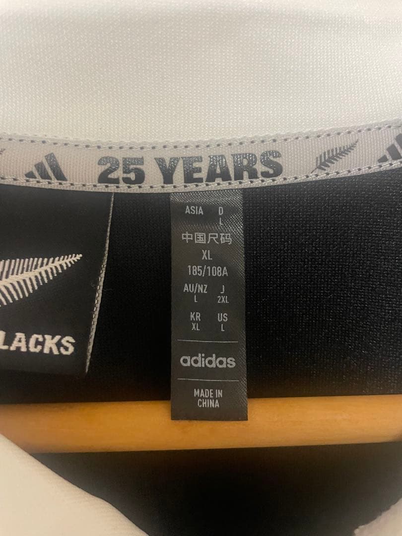 アディダス　オールブラックス　ホームジャージ　XL