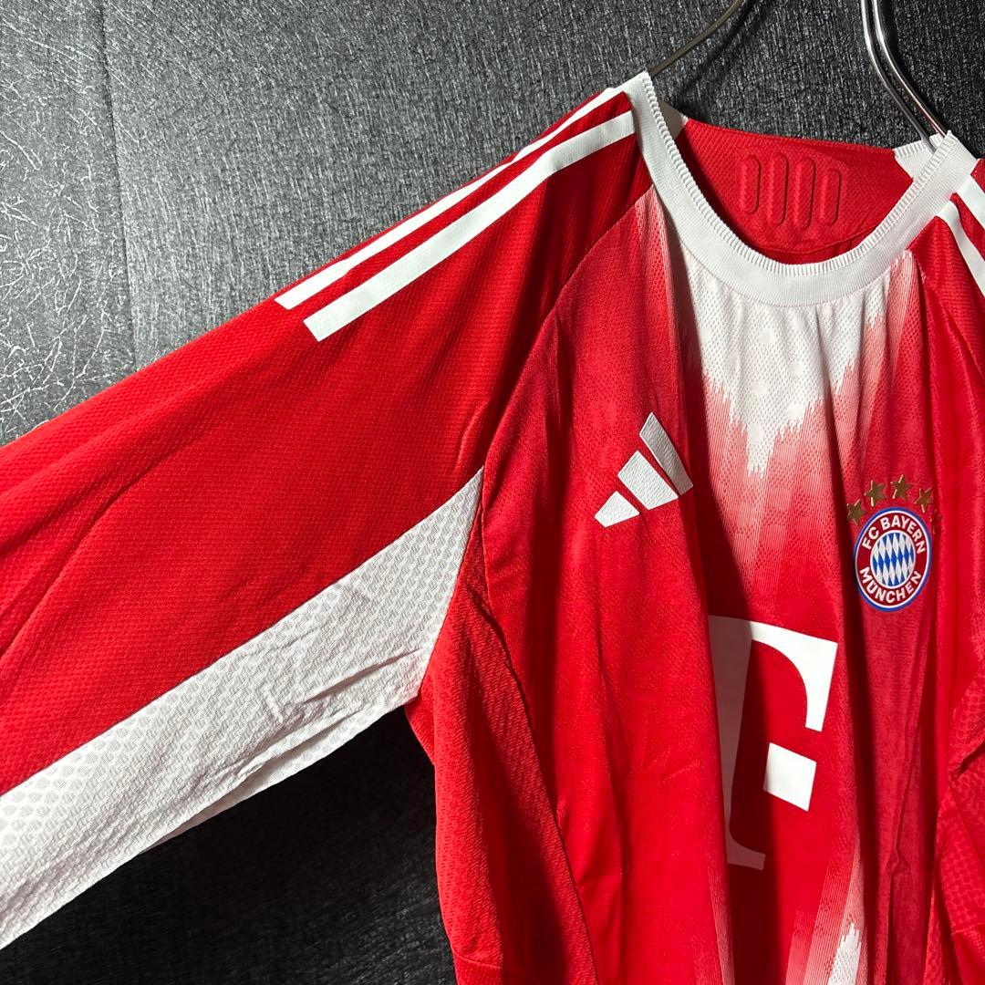 【★バイエルン】 adidas サッカー 最新 ユニフォーム 長袖 赤 2XL