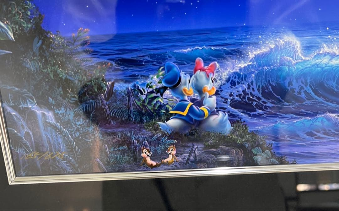 ディズニー　ラッセン　ムーンライトストーリー　ミクスドメディア　アールビバン