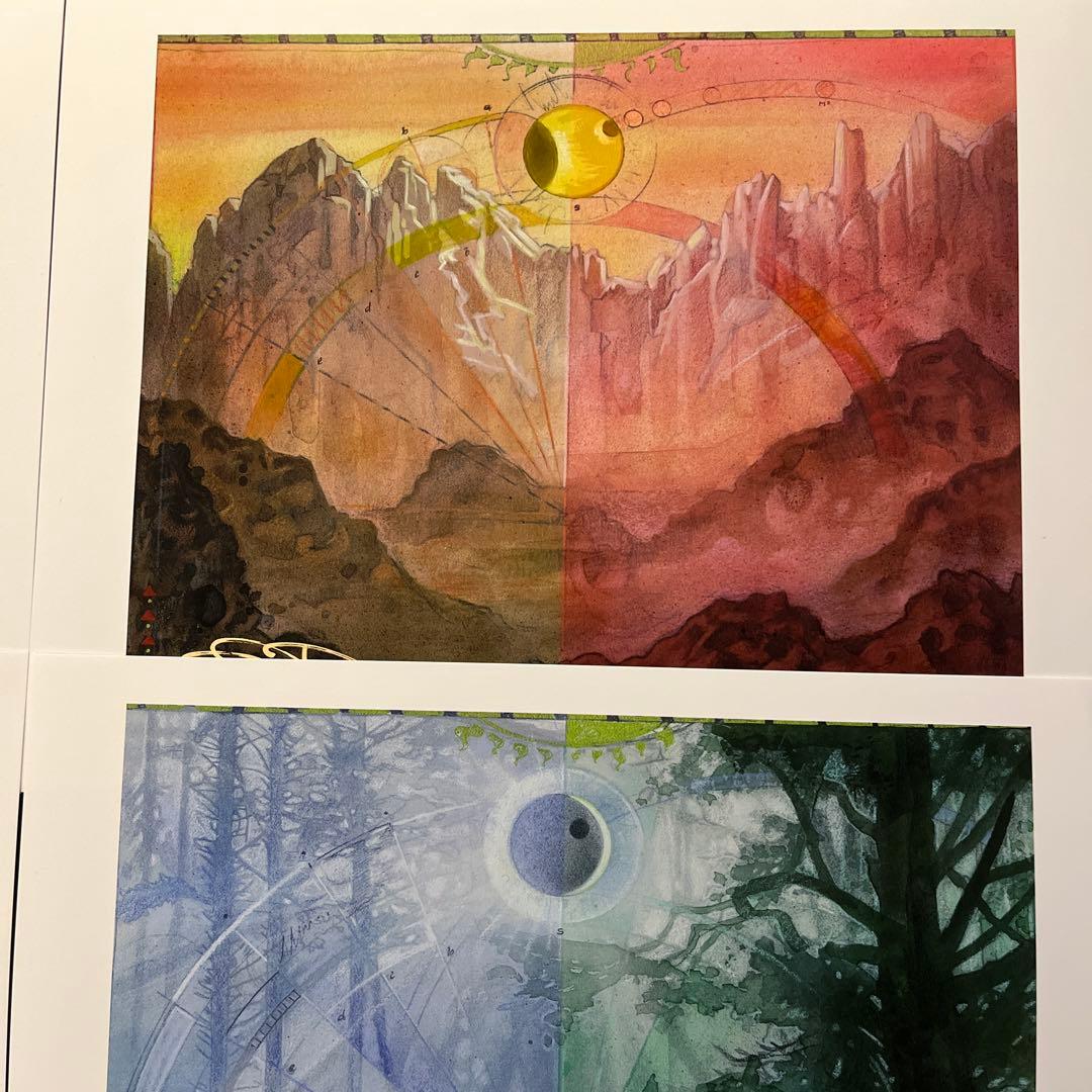 グルランド/Guru lan アートプリント 5種セット 複製原画 mtg