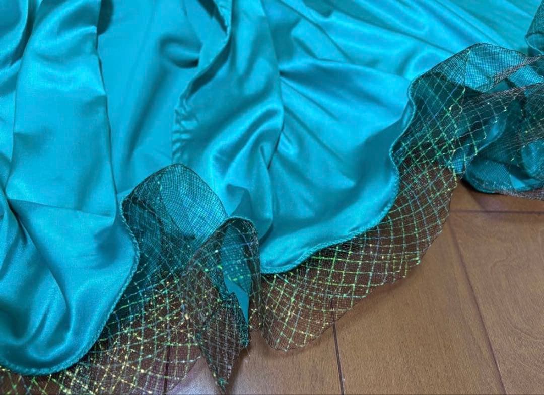 ベリーダンス 衣装 エメラルドグリーン オリエンタル フュージョン