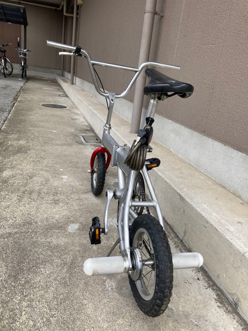 ちょっとだけカスタム　折りたたみ自転車 アルミフレーム シルバー/レッド