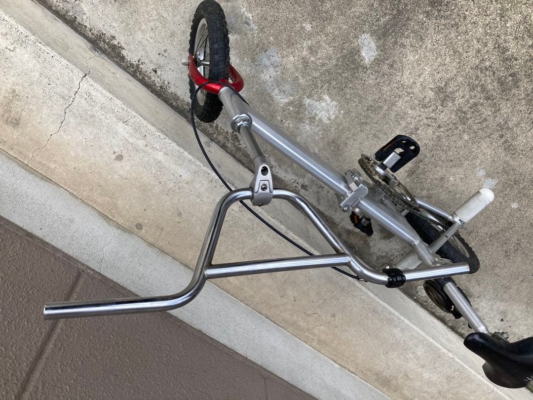 ちょっとだけカスタム　折りたたみ自転車 アルミフレーム シルバー/レッド