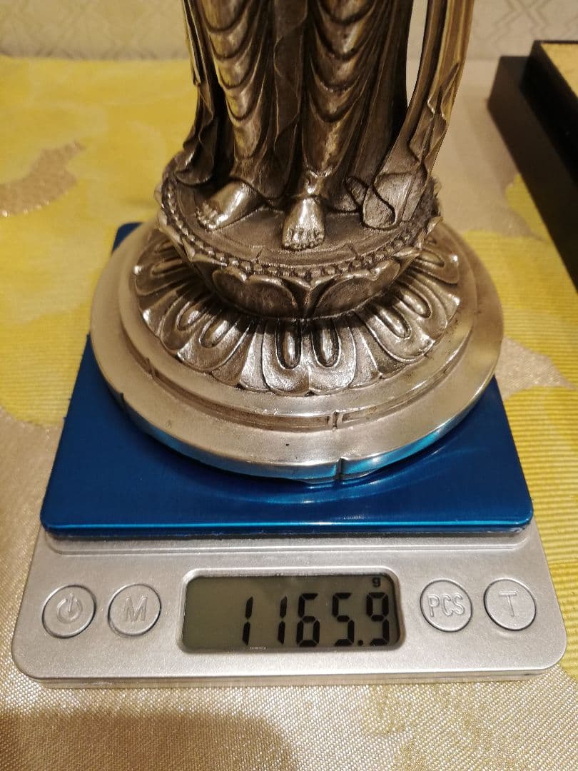 [ 松久宗琳 聖観世音菩薩 純銀 製 ] 造幣局刻印有 仏像 観音菩薩 観音さま