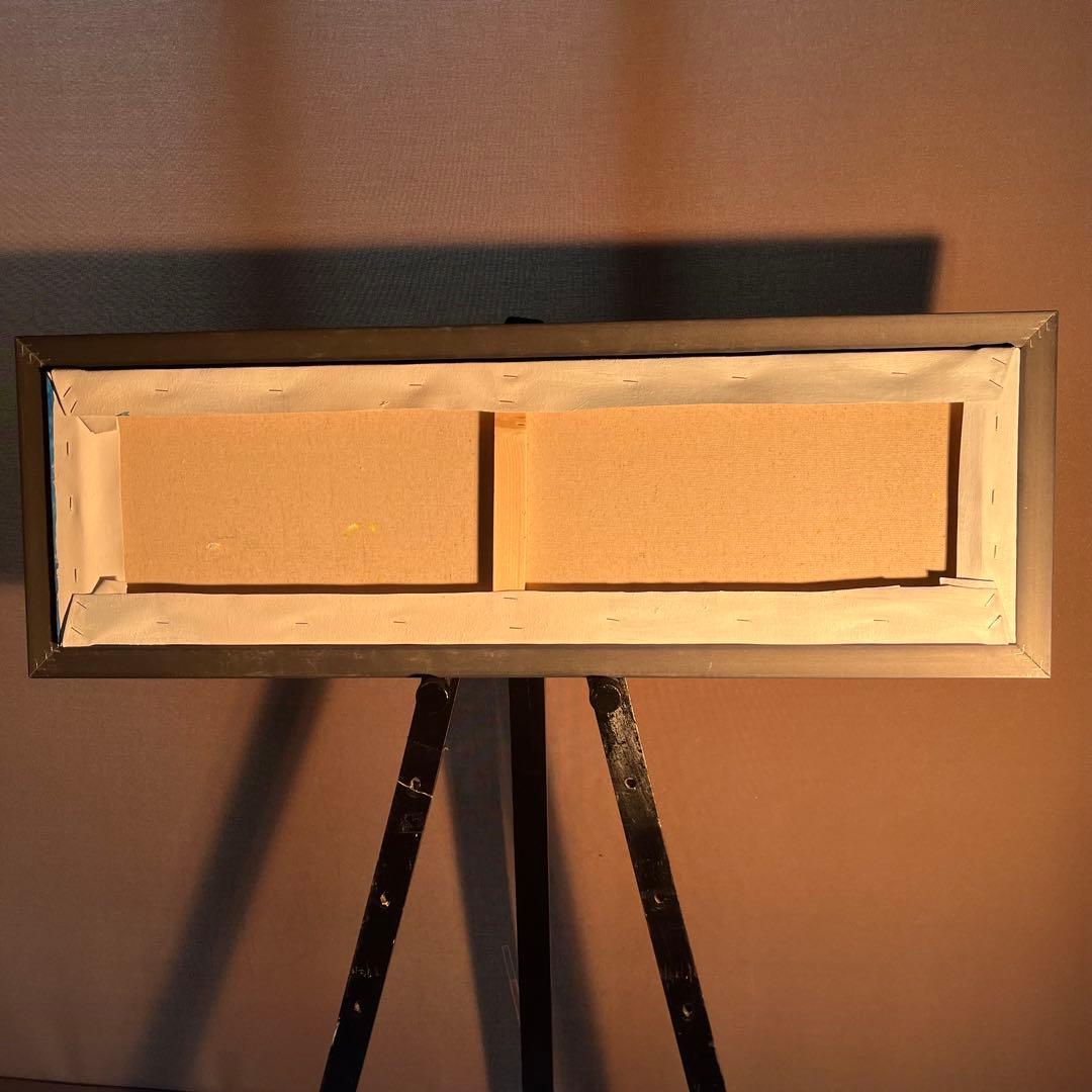 ★秀作★ 手書き油絵 ゴッホ 花咲くアーモンドの花 額付 絵画 インテリア油彩画