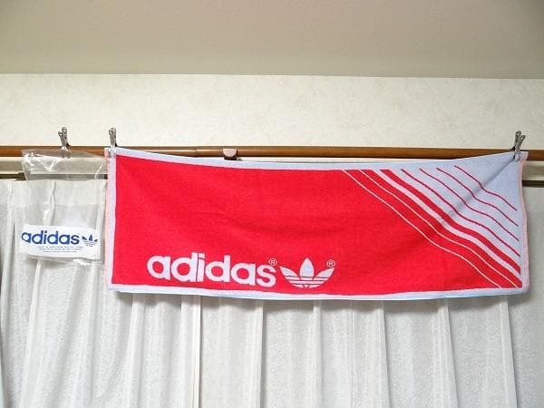 80年代 ビンテージ 日本製 デサント アディダス 大型タオル レトロ 当時物