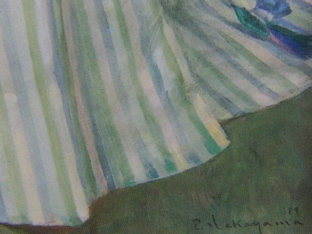 中山忠彦、鏡花、希少な画集より、新品高級額・額装付、状態良好