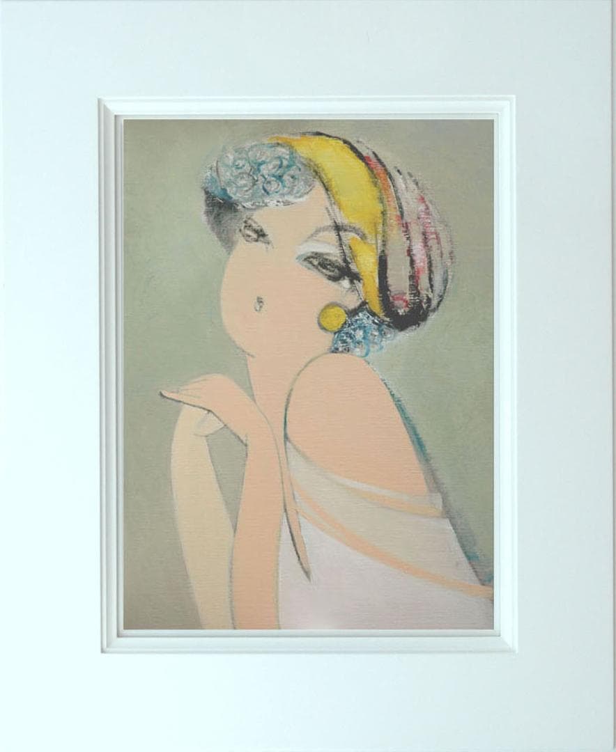 油絵 菅家令子 絵 絵画 インテリア F6-082811 人物 人物 女性像