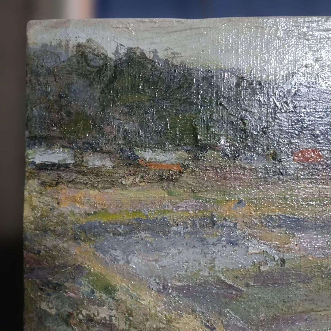 2223）軍司直次郎 　油絵F4号　額装