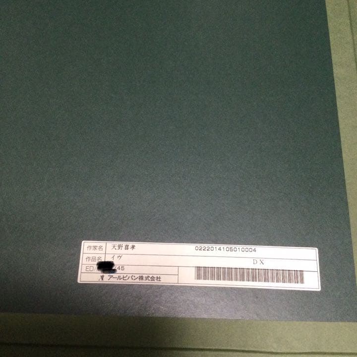 天野喜孝　イヴDX  リトグラフ　菱沼良樹コラボ