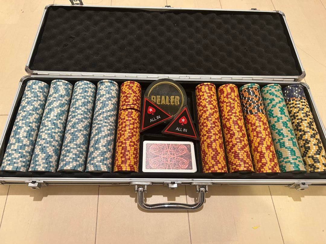 【最終値下げ】ポーカーセット　モンテカルロ　アルミケース付き