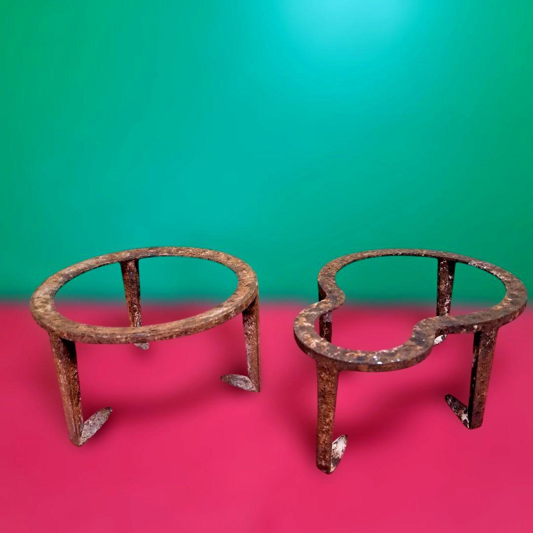 昭和レトロ 金属 五徳 2 点セット ヴィンテージ