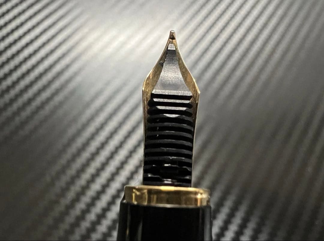 極美品 モンブラン ノブレス F 細字 オブリージュ ダークブルー 万年筆