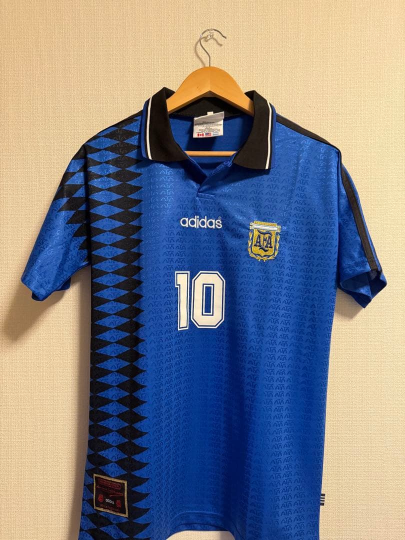 アルゼンチン代表 マラドーナadidas 青 ポロシャツ M