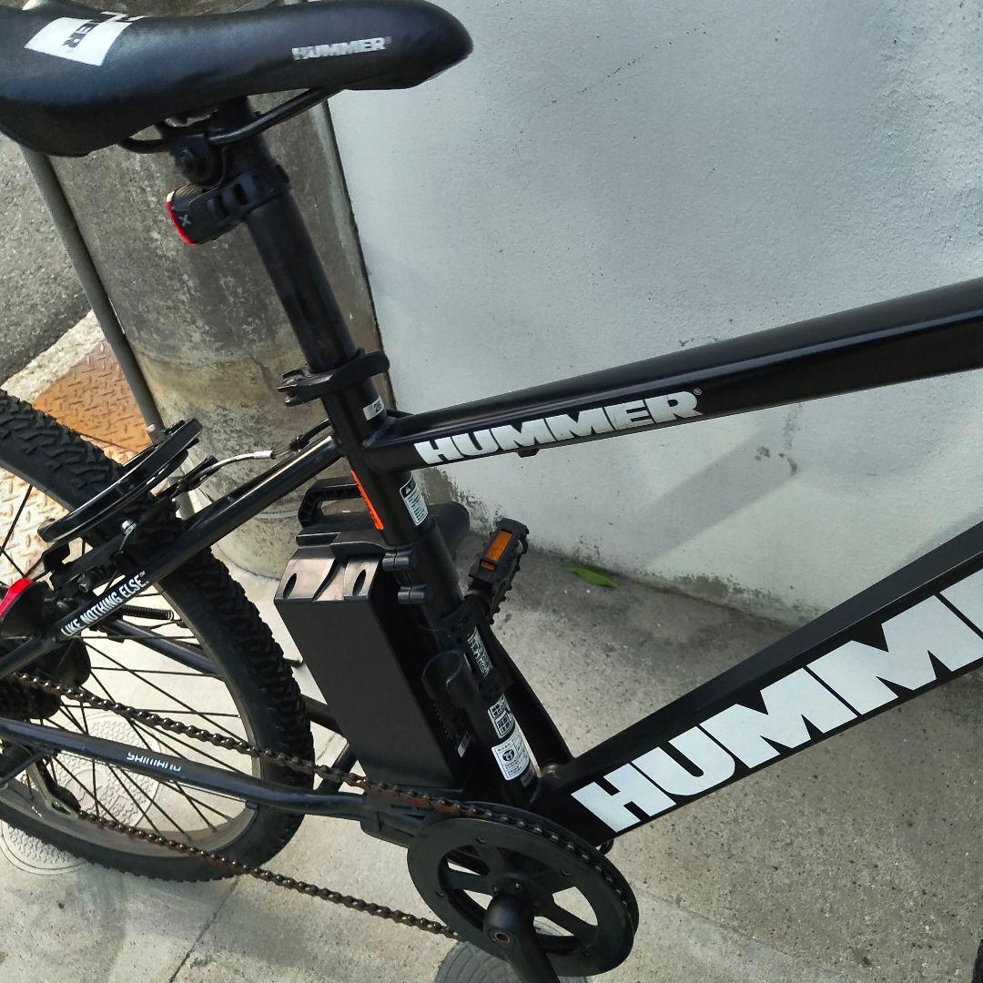 引取限定　HUMMER 電動アシスト黒 ギア　ハマー　ロードバイク　ジャンク