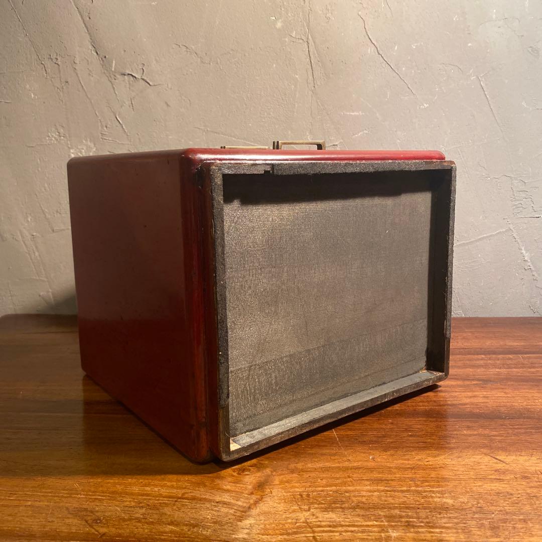 昭和レトロ 漆塗り三段小引き出し ミッドセンチュリー 古家具 古民家