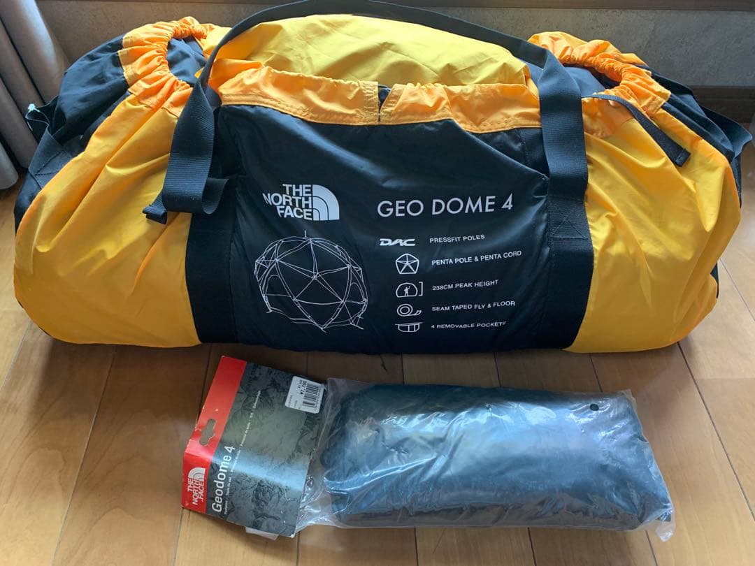 ノースフェイスジオドーム4 ノースフェイステントグランドシート付き定価以下