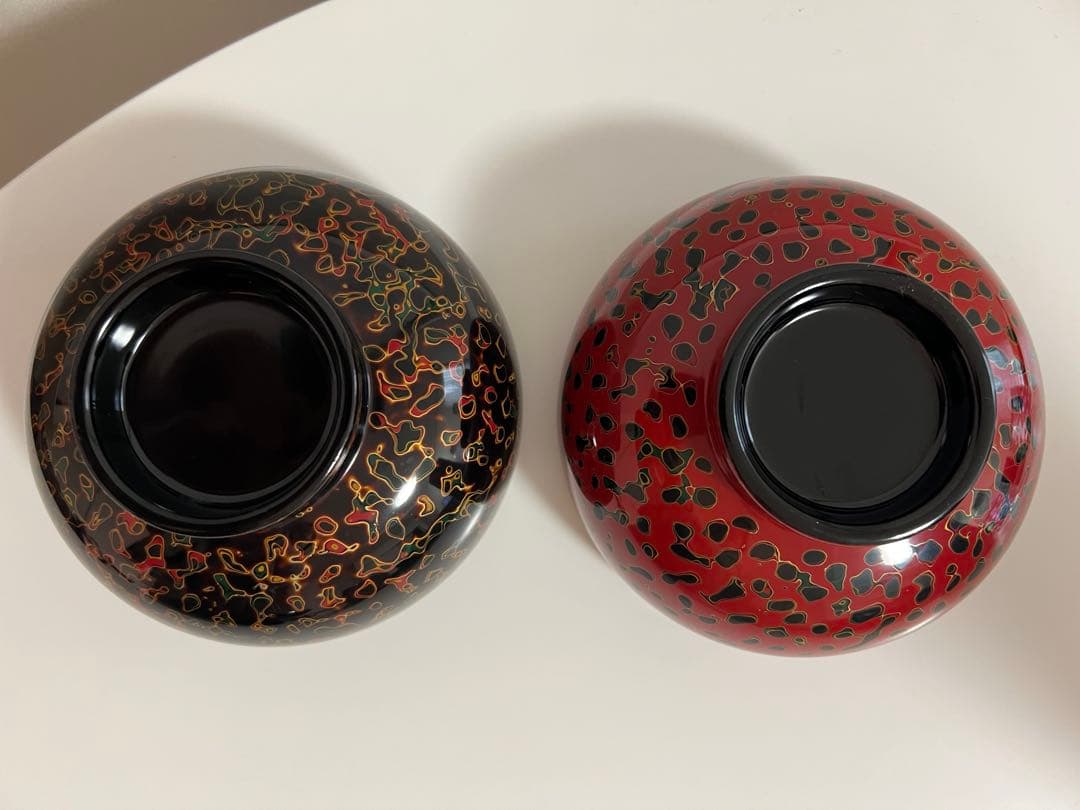 津軽塗り 漆器 夫婦椀と大皿菓子皿セット