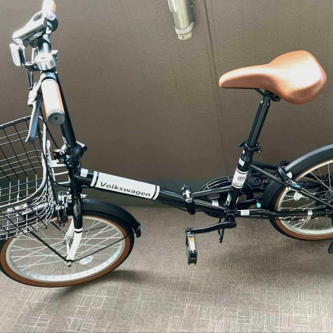 【美品】奈良〜関西圏引き渡し　20インチ フォルクスワーゲン　ブラック　自転車