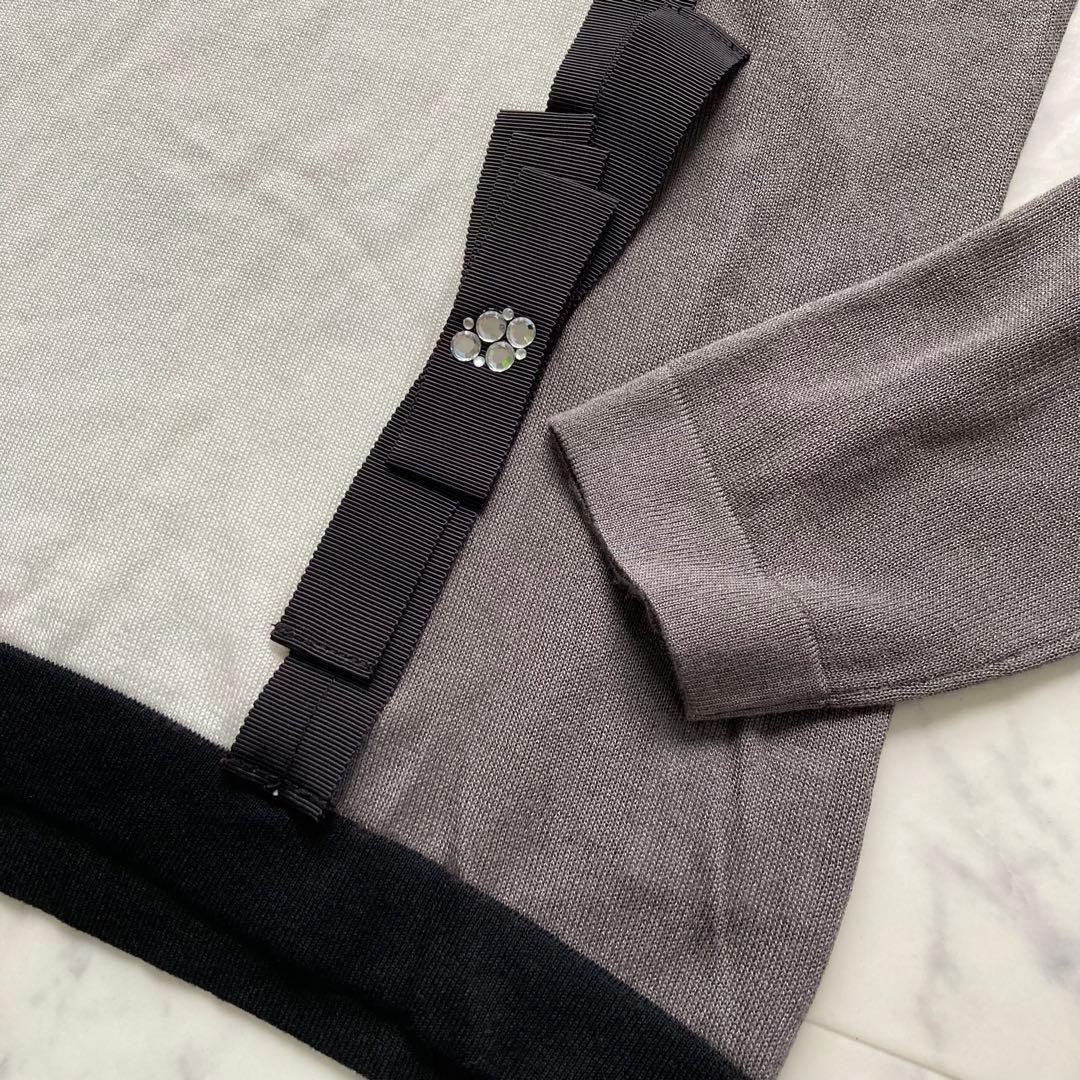 定価38500円【新品】レディース38ランバンスポール リボン付きニット