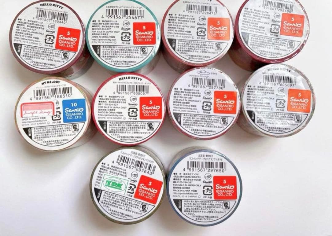 新品サンリオご当地マスキングテープ20本セット★ご当地マステまとめ売り