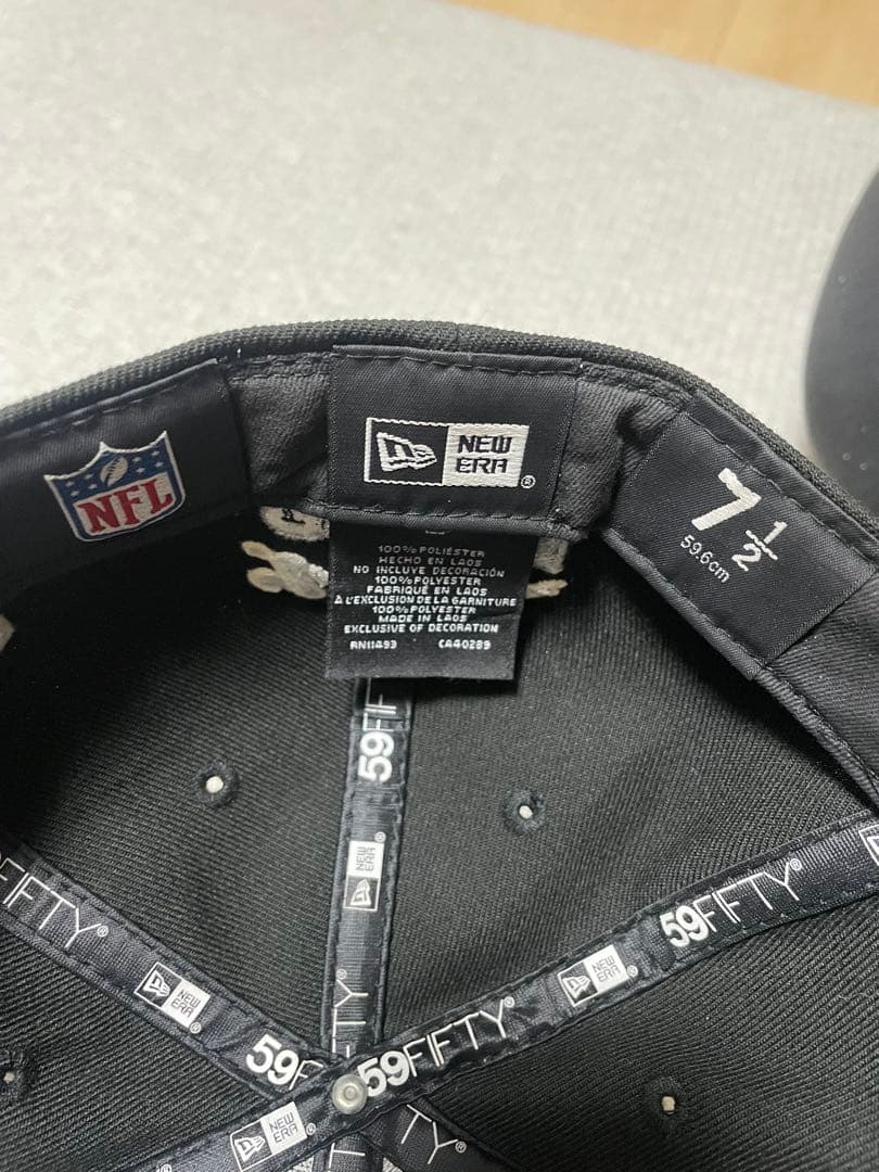 RAIDERS キャップ ブラック グレー LV