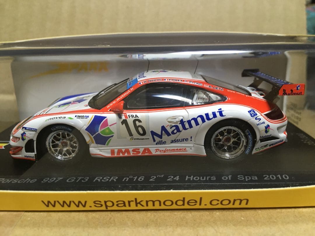 Spark Porsche 997 GT3 RSR n°16 24時間2010