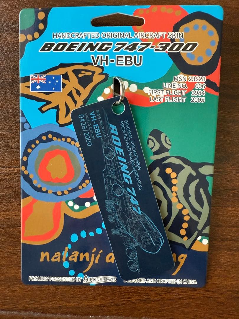 カンタス航空 Airlinertags B747-300 誕生日番号0428