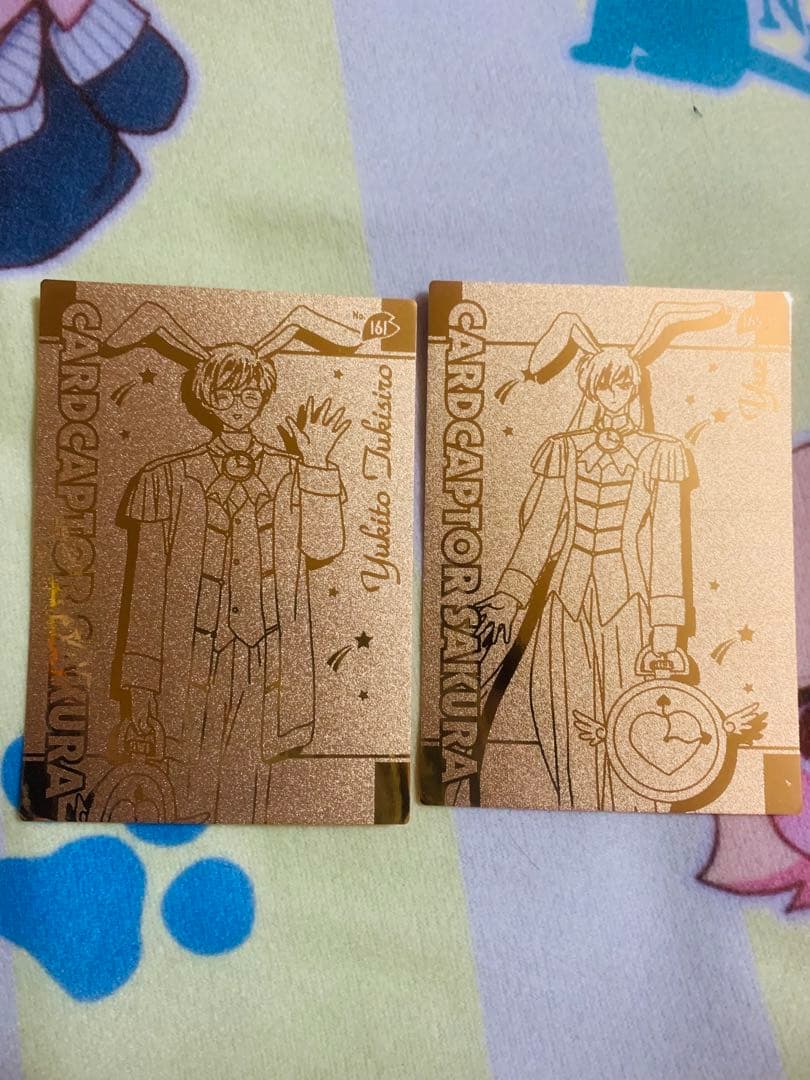 カードキャプターさくら　エッチングカード　ゴールド　雪兎　ユエ