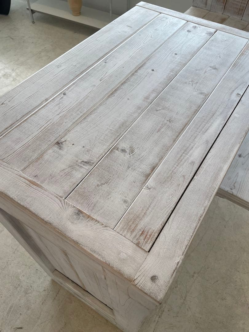 木製店舗什器 レジカウンター　ホワイトシャビー