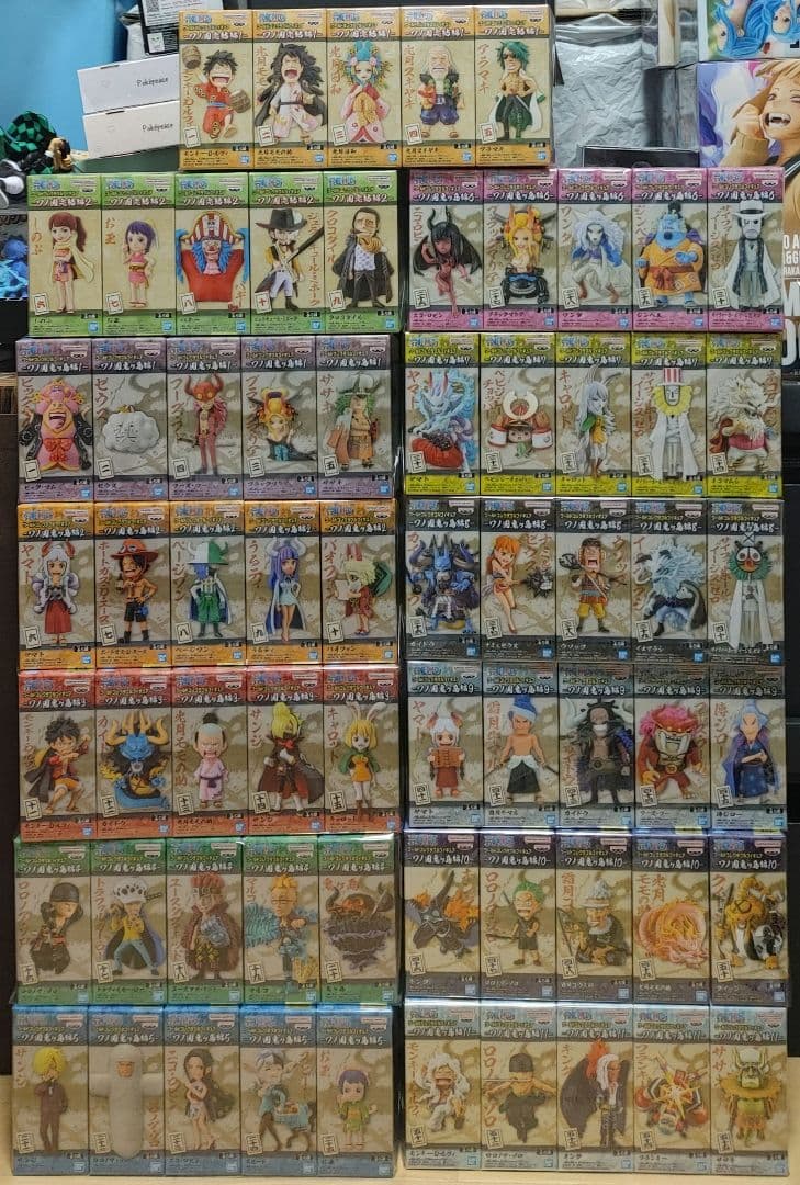 ワンピース ワーコレ ワノ国鬼ヶ島編65体まとめ売り