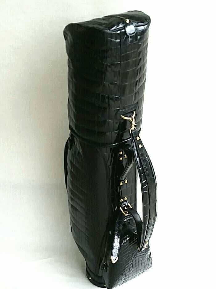 最高級 日本製 総 クロコダイル 革 キャディバッグ ゴルフ バッグ